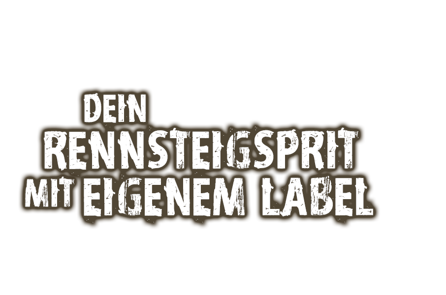 Bild-Text  - Eigenes Label bei RennsteigSprit
